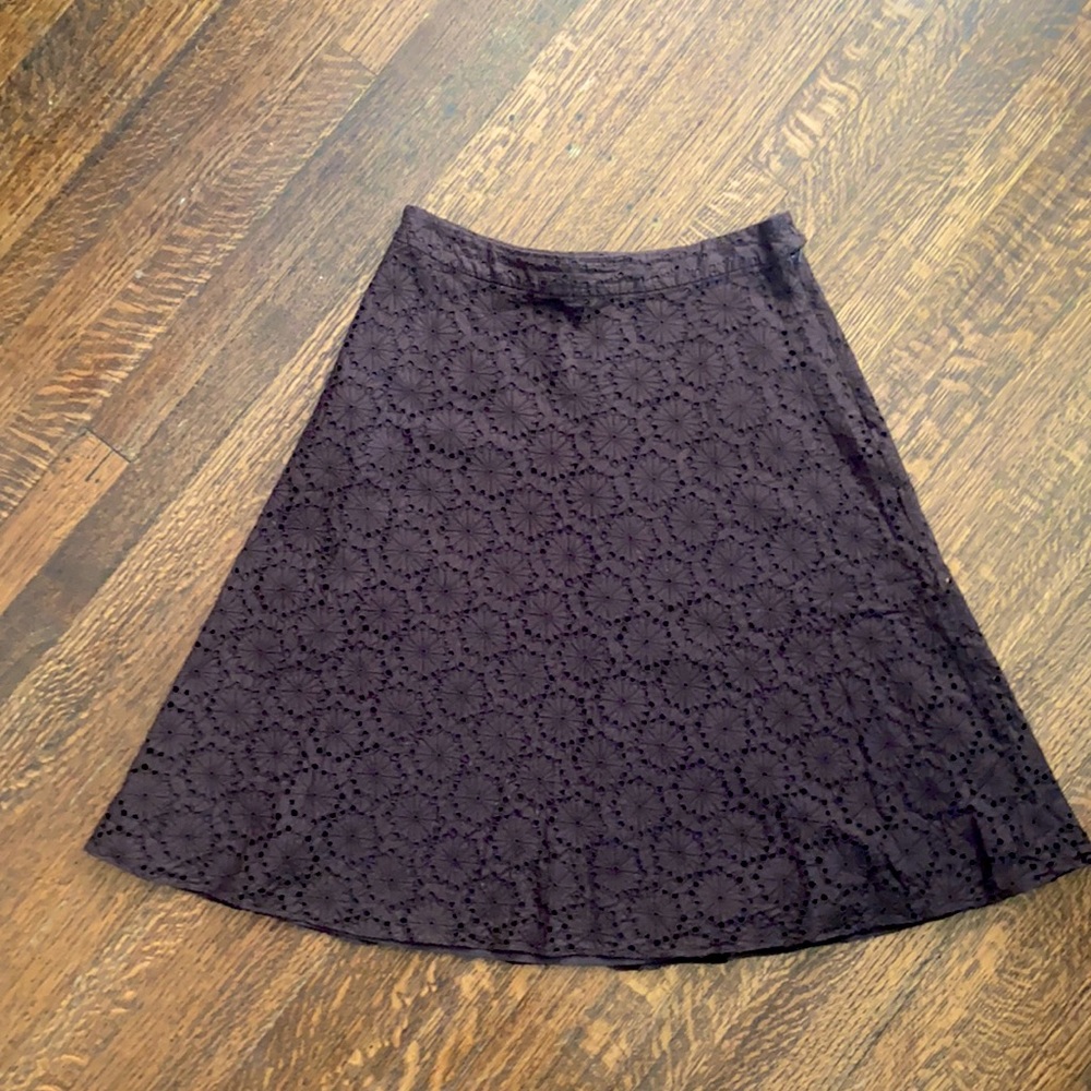 Banana Republic Eyelet Skirt A-line 4